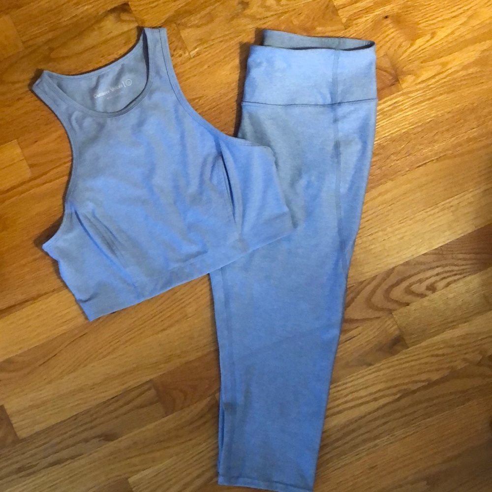 Outdoor Voices Cropped Leggings & Bra SET